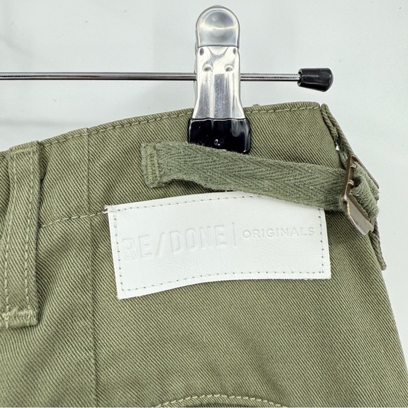 Re/Done Miltary Fatigue Surplus Army Green High Waisted Cargo Pants Size 25 - Picture 10 of 13